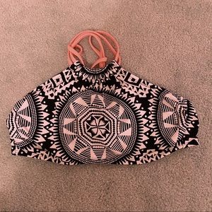 Black and White Bikini Top